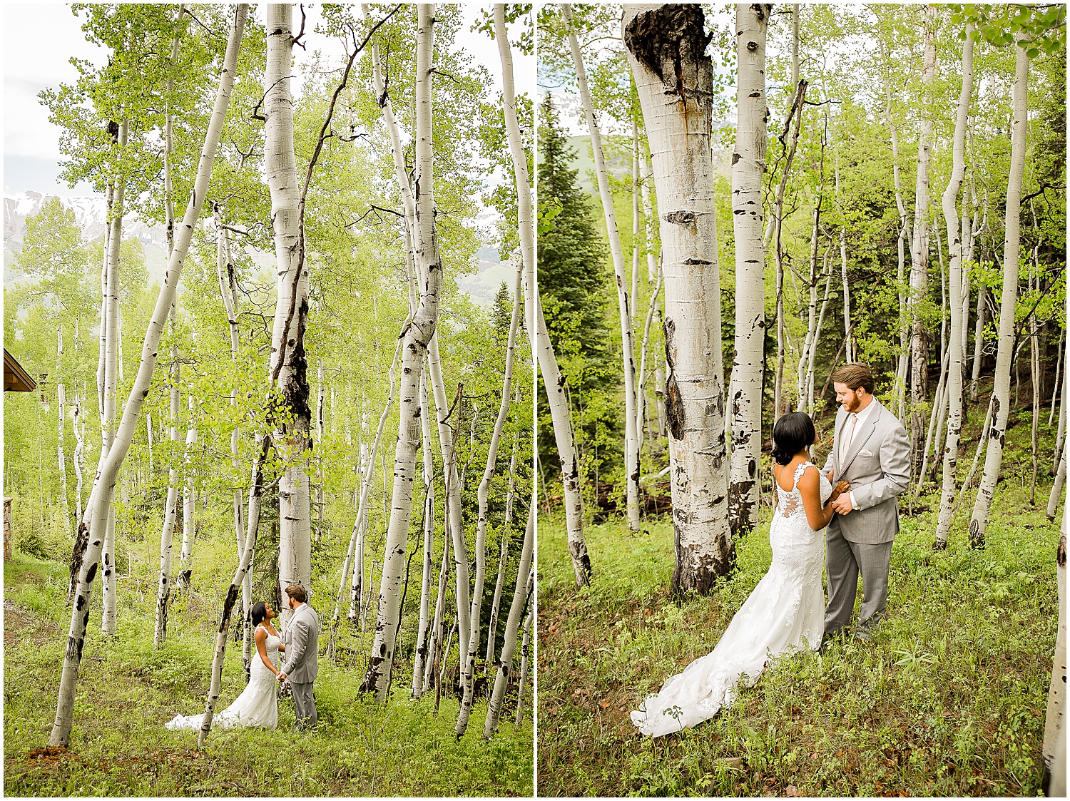 Mountain Village Wedding Photos, Telluride Wedding Photographer, mountain wedding, summer wedding, Telluride photographer, Colorado photographer, destination photographer, bride, the first look, wedding details, wedding dress, groom, outdoors, rustic, wedding day, tie the knot