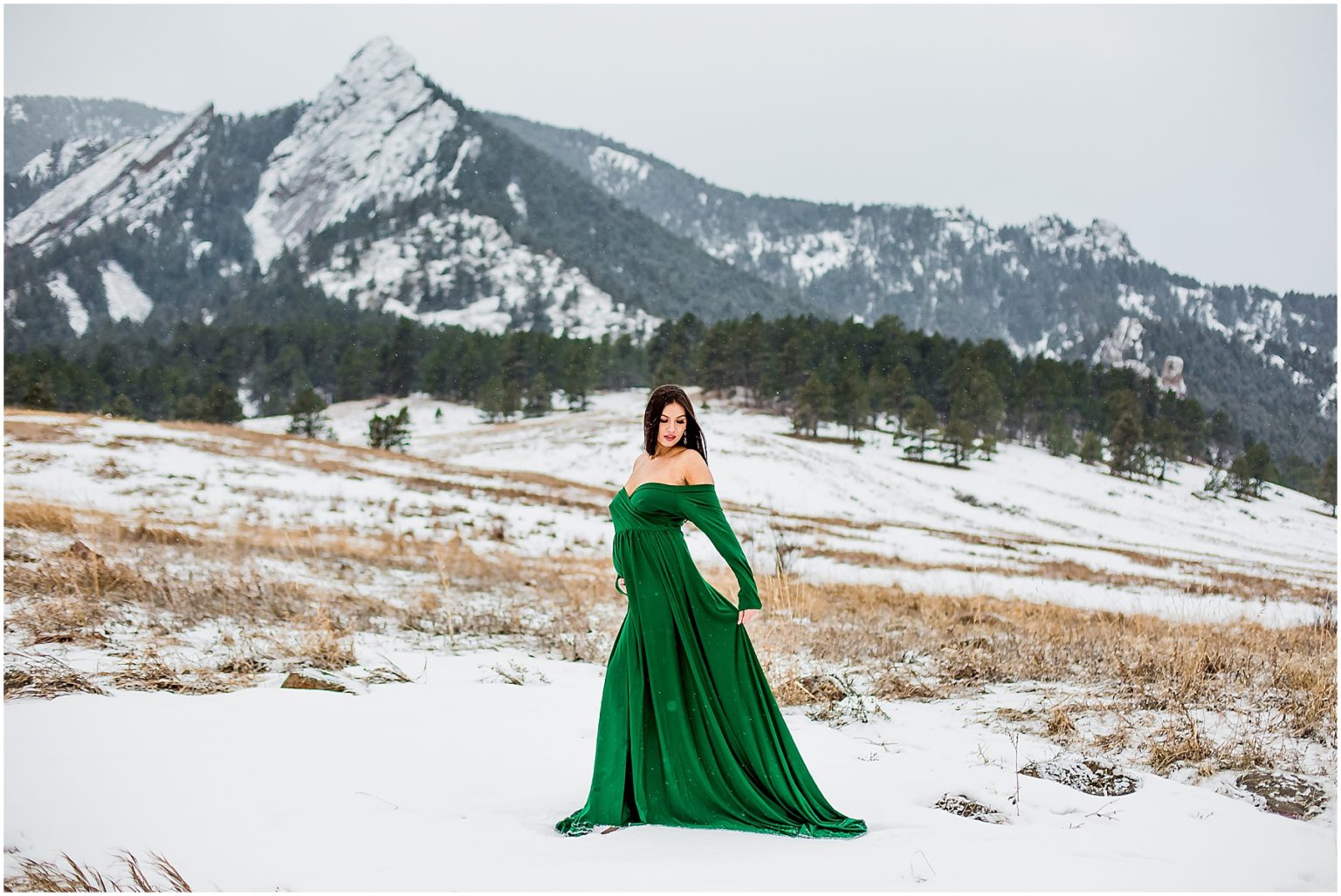 Winter Maternity Photos | Boulder Colorado Photographer