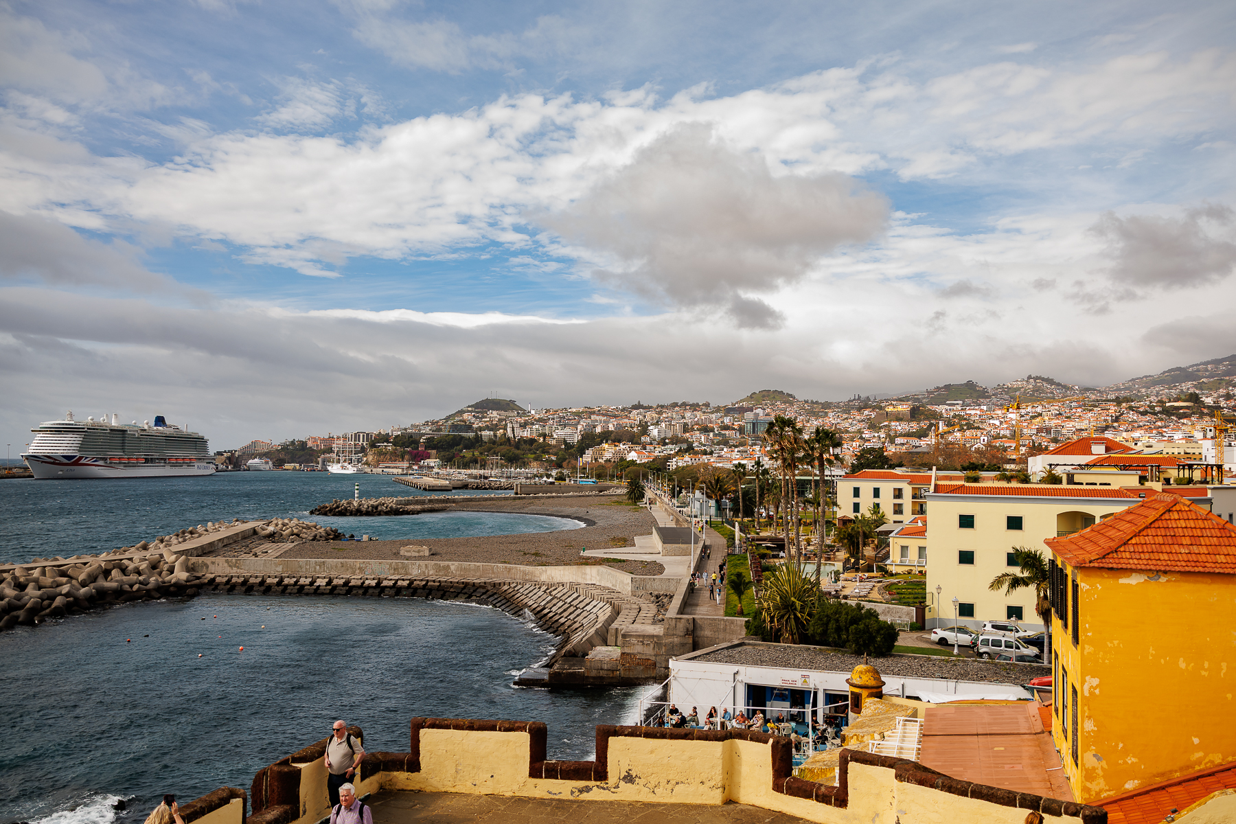 madeira Portugal view of the city from the fort